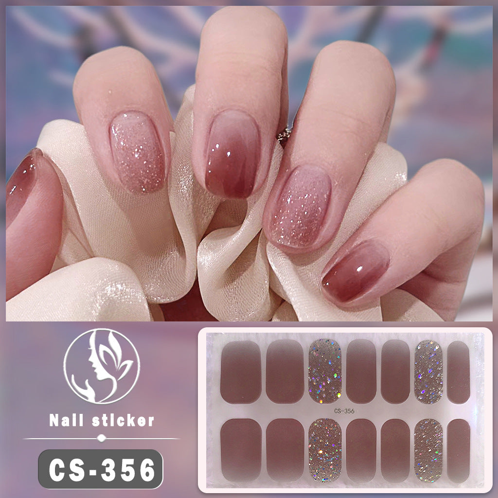 Waterproof Solid Color Nail Art Nail Shaped Piece