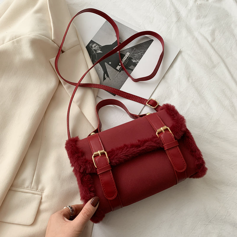 Plush Women's Crossbody Handbag Fashion