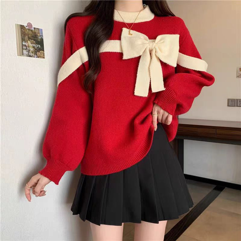 Women's Sweater Stitching Butterfly Autumn And Winter
