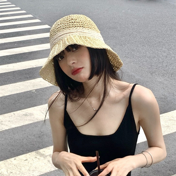 Women's Casual Lace Sun Protection Straw Hat