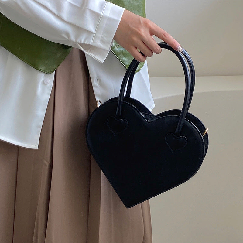 Simple Handbag Vintage Black Shoulder Crossbody Bag