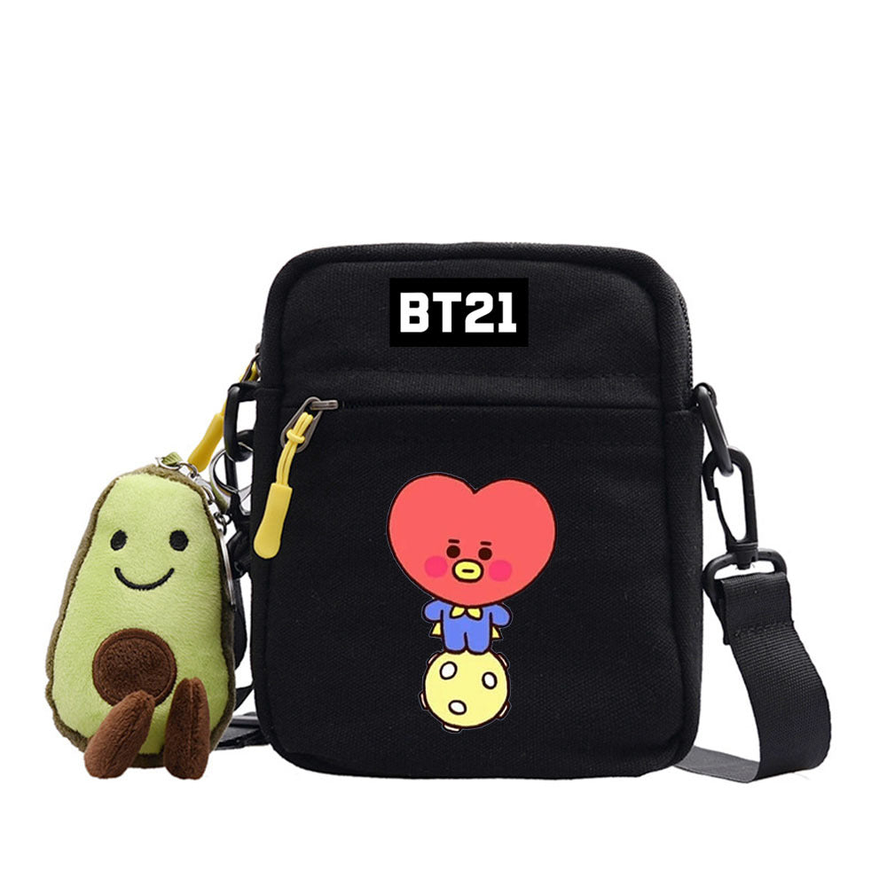 Cartoon Cute Canvas Messenger Bag