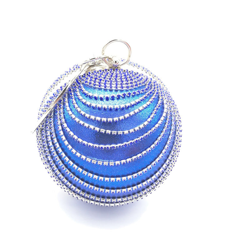 Small Round Spherical Dinner Bag Versatile Handheld Dress Garment Bag Cosmetic Bag