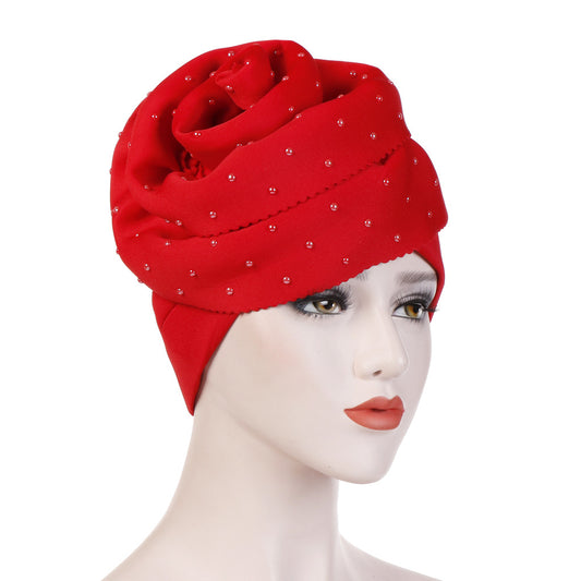 Ceramic flower large flower hat space cotton toe cap