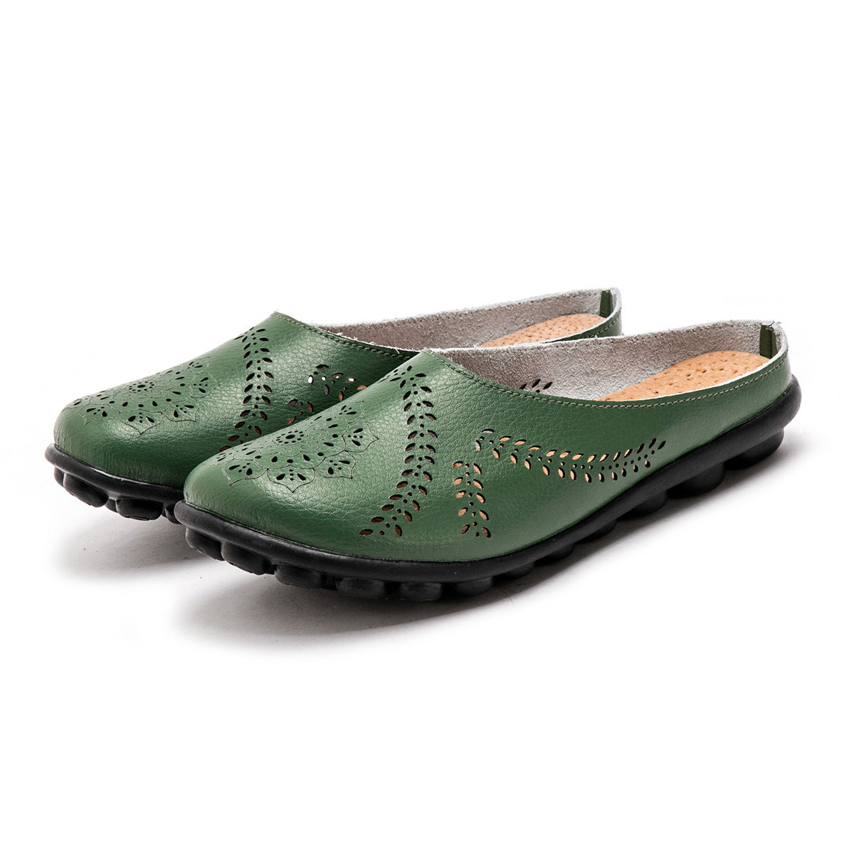 Summer New Slippers Mother Shoes Casual Low-Cut Flat Peas Women'S Shoes