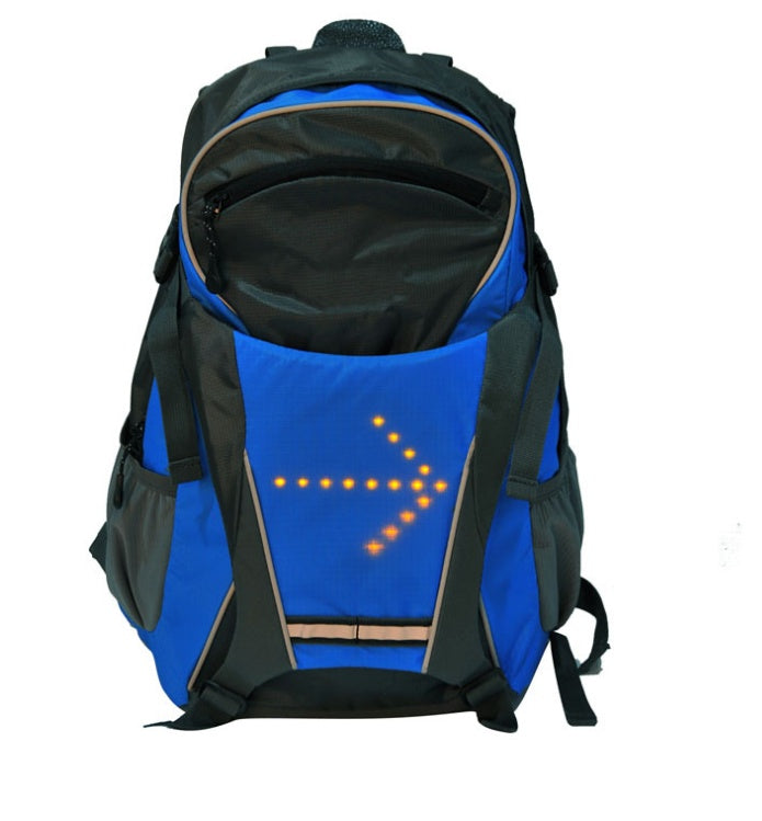 Wireless remote control LED light warning backpack