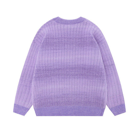 Rendering Gradient Sweater Loose Casual Men