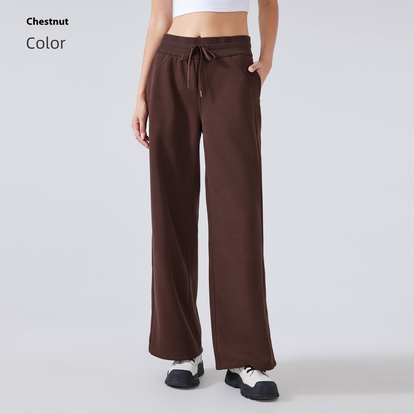 Fleece-lined Warm Fitness Track Sweatpants