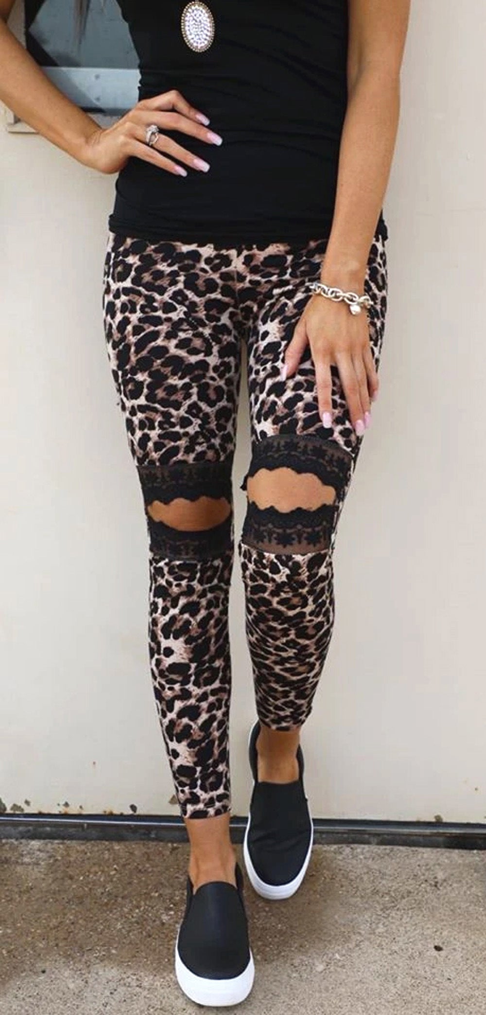 Hule blonde-leopard-leggings
