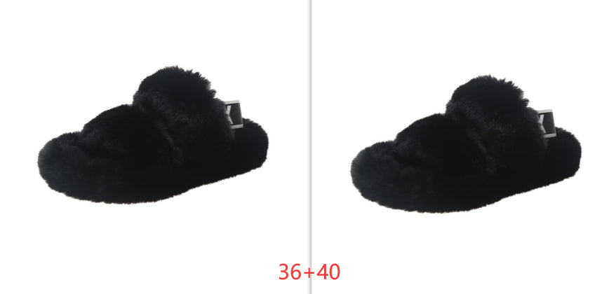 Zenda Vilde Hjemmesko i Pels til Kvinder