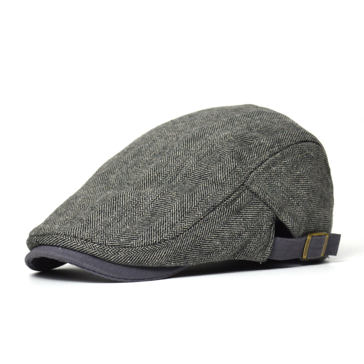 Mens Fleece-Lined Beret For Fall And Winter Warm And Cozy