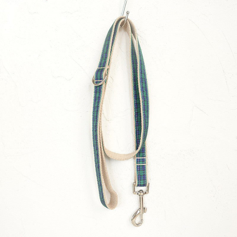 Green Checker Dog Chain