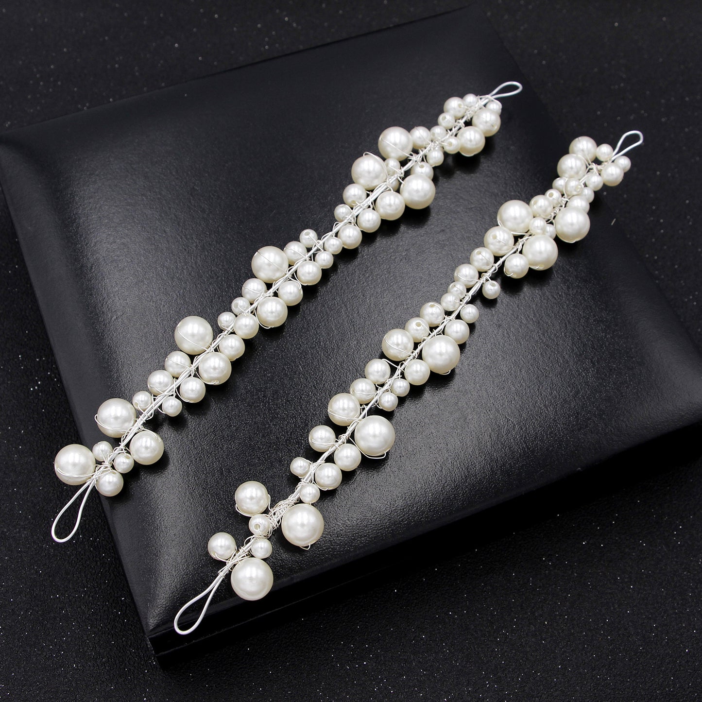 Bride fashion handmade big pearl headband
