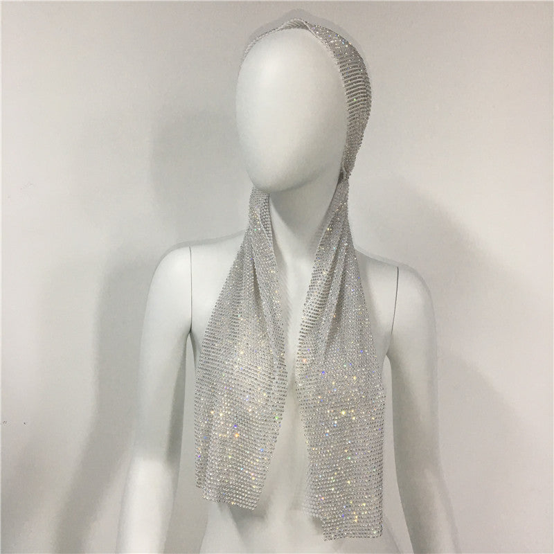 Ladies Stretch Rhinestone Pirate Hat  Accessories