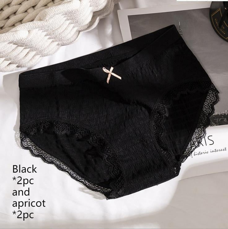 Girls Mid-Low Waist Cotton Crotch Comfortable Breathable Shorts
