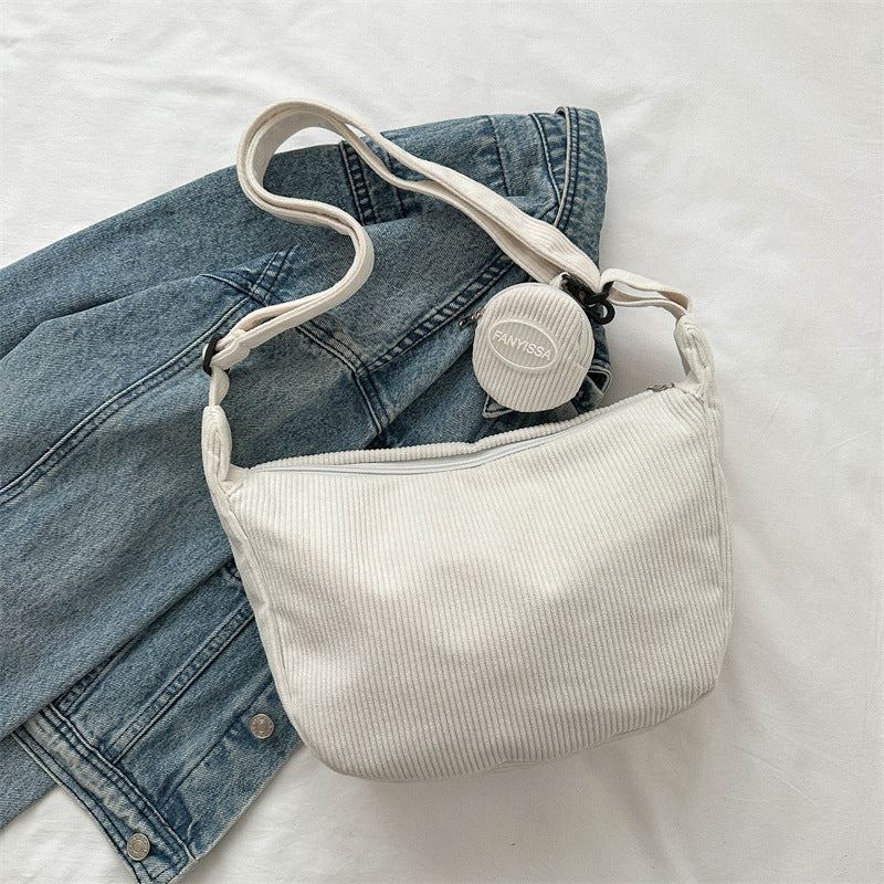 Korean Style Simple Shoulder Messenger Bag For Women