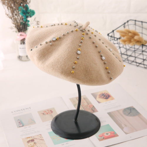 Women's Woolen Elegant Beret Versatile