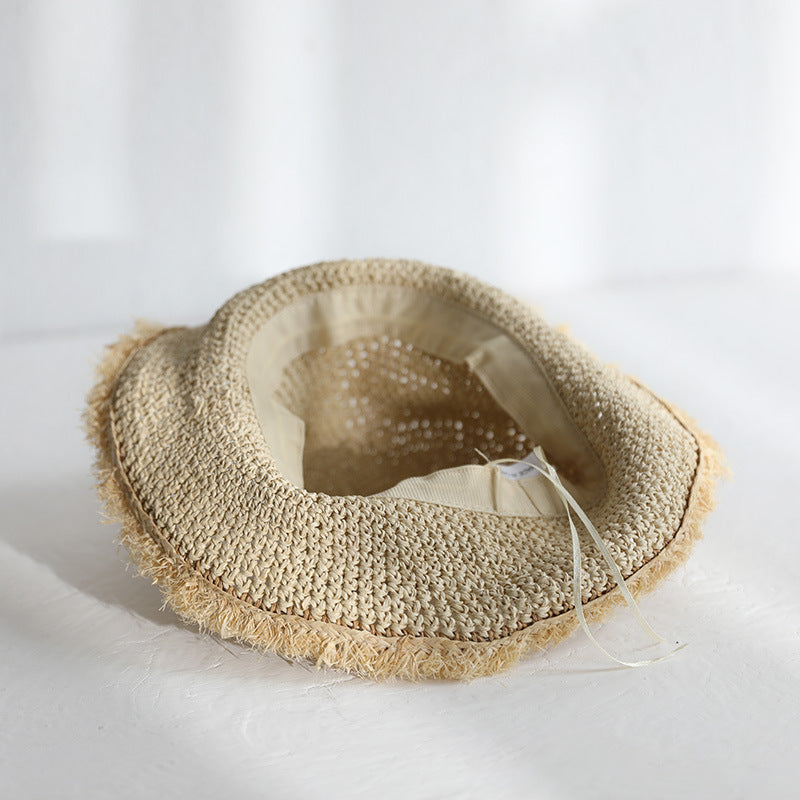 Hat Women's Handmade Crochet Sun Protection Sunshade