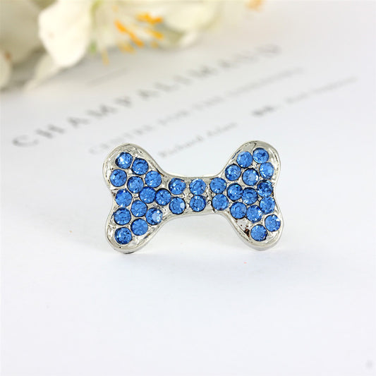 Versatile Rhinestone Dog Bone Hair Clip