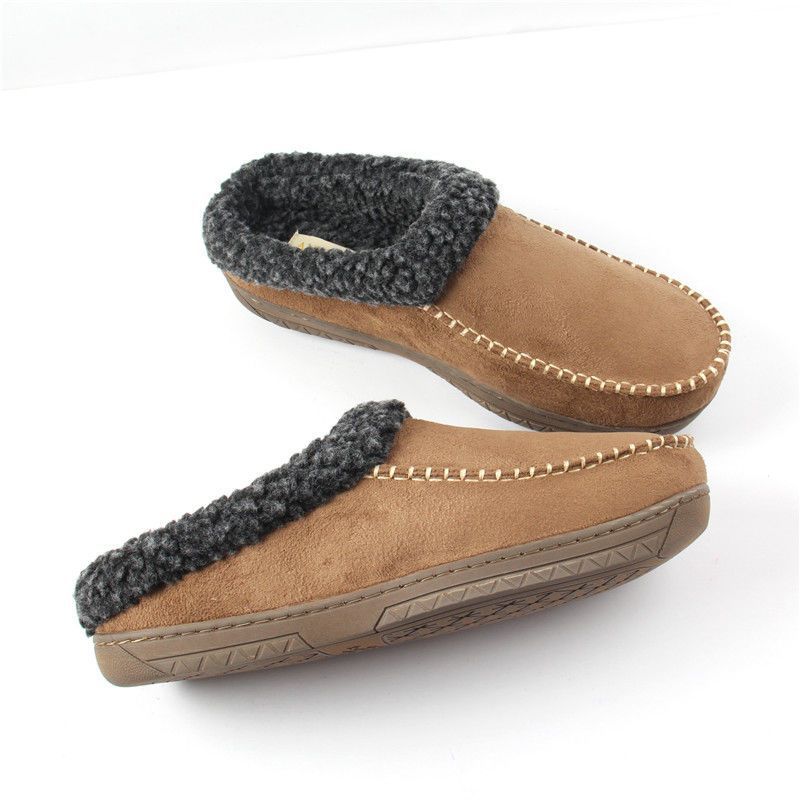 Mens Cotton Slippers For Outdoor Use Winter Home Wear