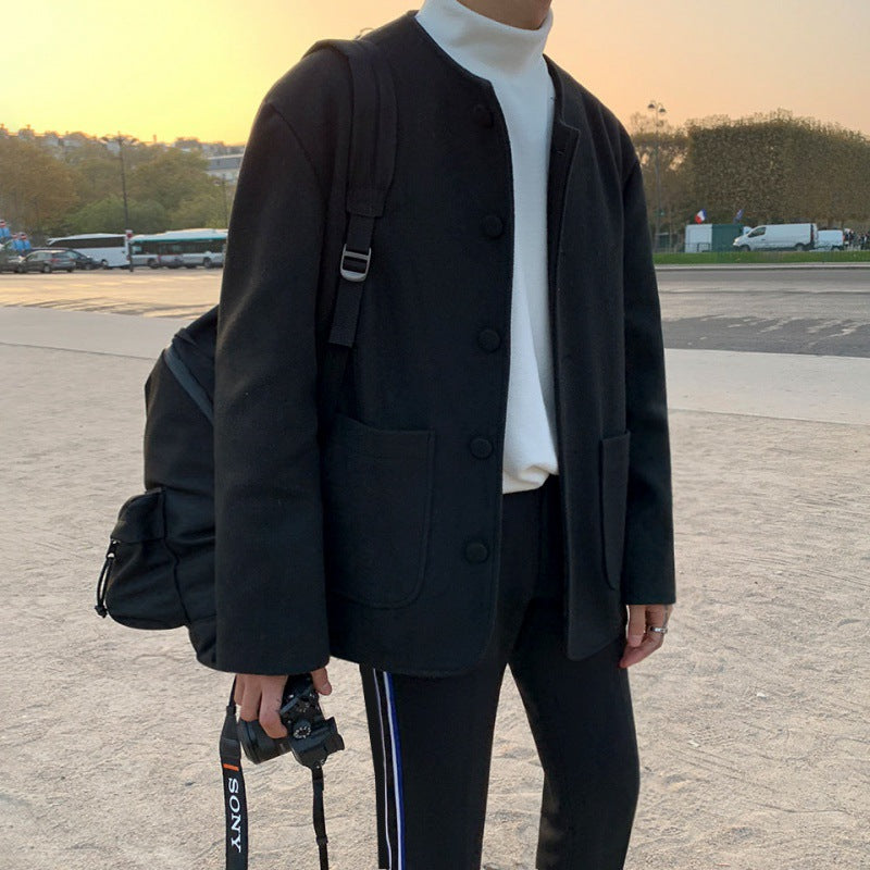 Men's Woolen Jacket In Autumn And Winter