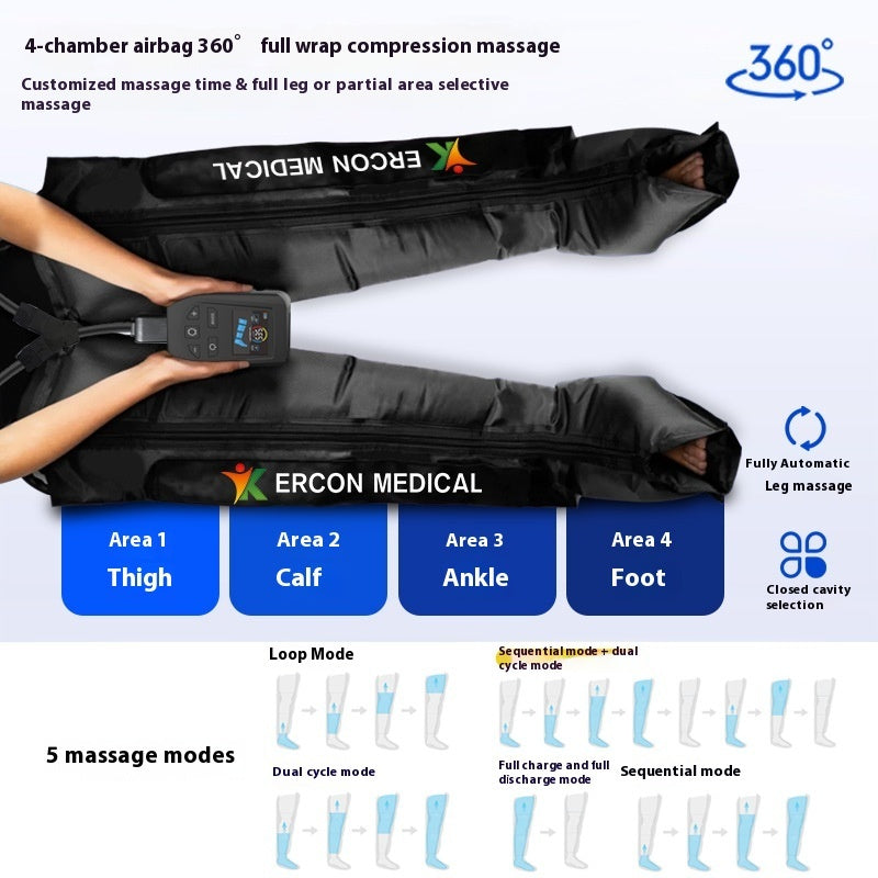 Leg Massage Instrument Full Leg Home Sports Rehabilitation Long Pressure Massager