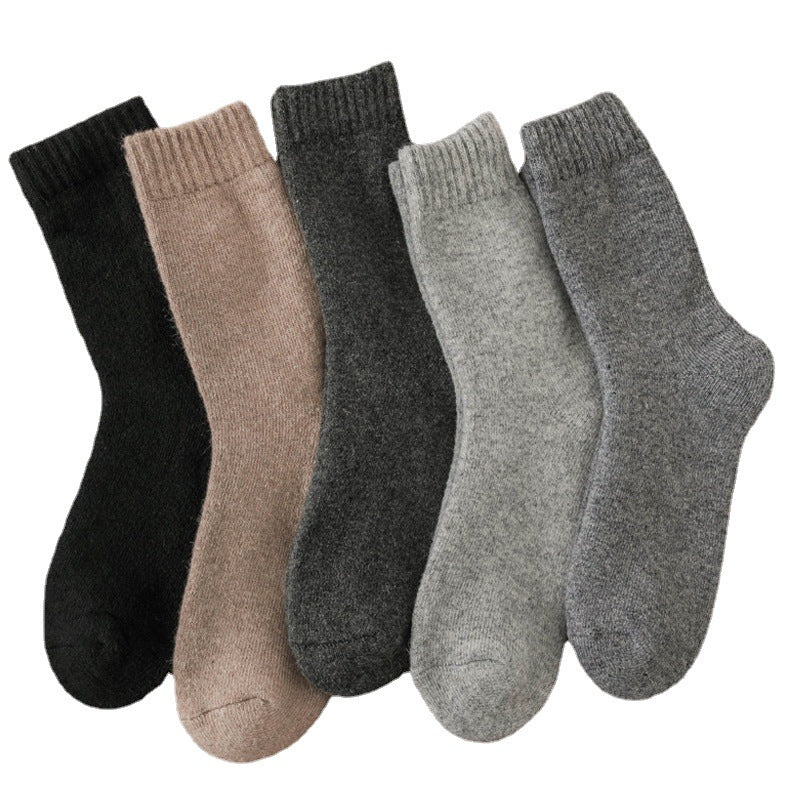 Men's Winter Terry Socks Super Thick Warm Mid Tube