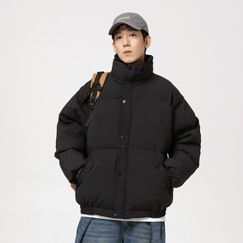 Thickened Short Winter Pure Color Warm Keeping Cotton Jacket