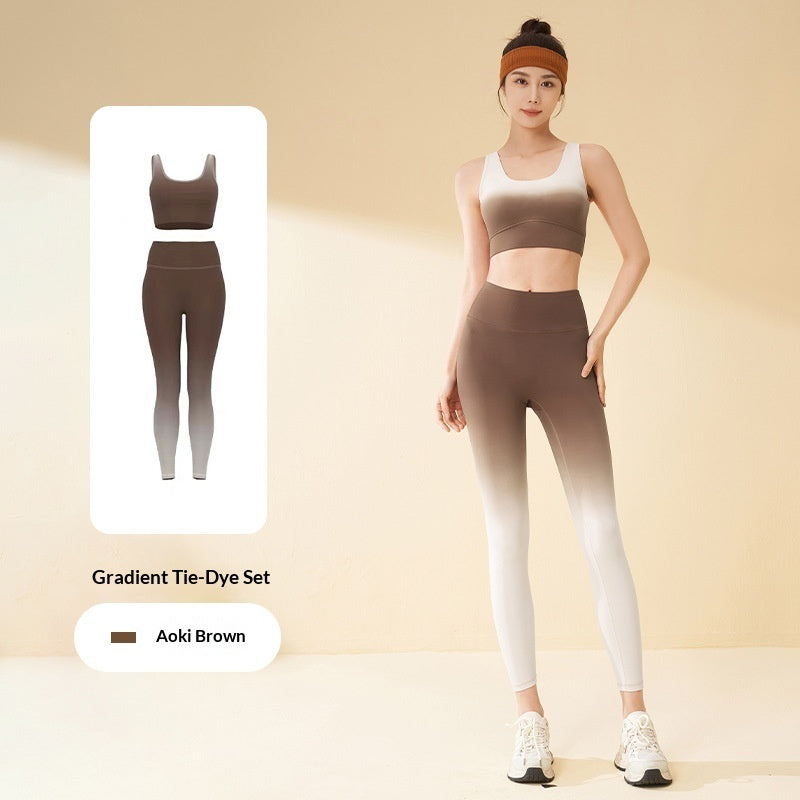 High-elastic Bare-feel Figure-hugging Running And Fitness Workout Set