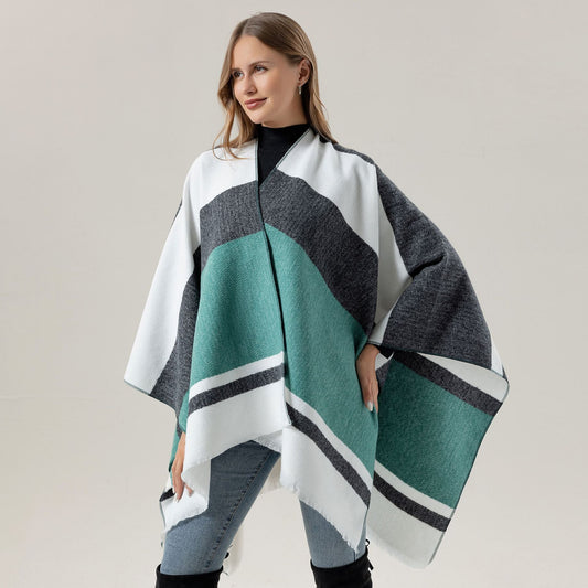 European And American Fashion Cashmere Plus Bar Shawl Women's Summer