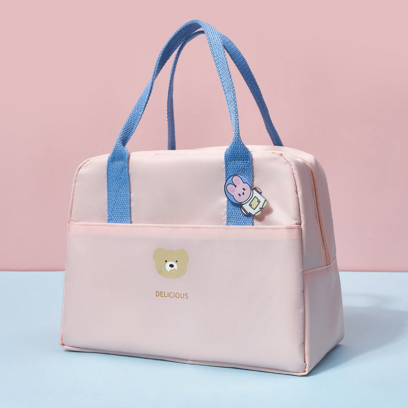 Macaron Color Large-capacity Heat Preservation And Fresh-keeping Portable Lunch Bag
