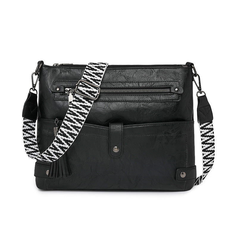 Retro Washed Leather Shoulder Messenger Bag