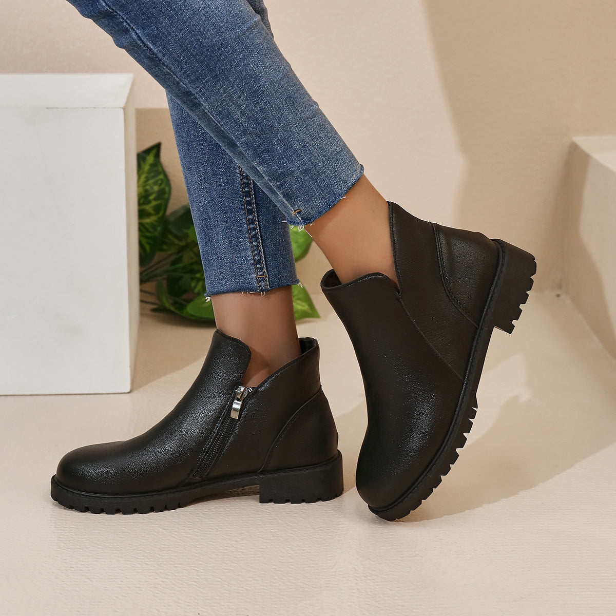 Casual British-style Low-cut Ankle Boots