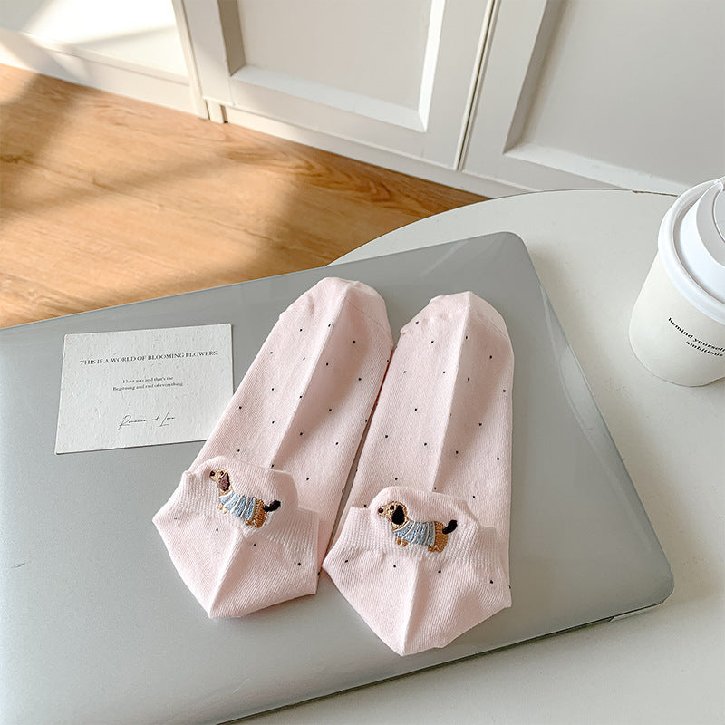 Fashionable Combed Cotton Womens Ankle Socks