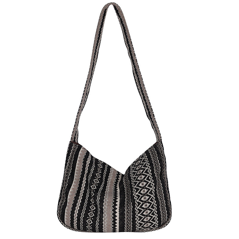 Literature And Art Retro Ethnic Cloth Bag Youth Shoulder