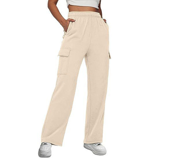 Women's Pocket Design Overalls Casual Pants
