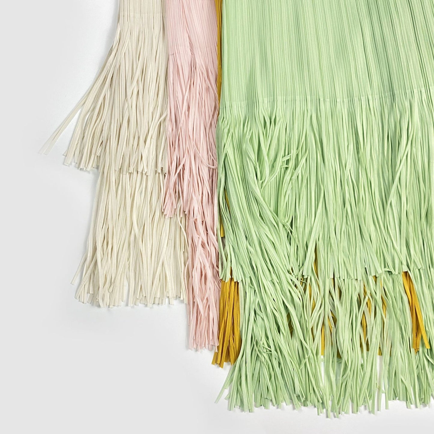Pleated Tassel A- Line Skirt Mid-length