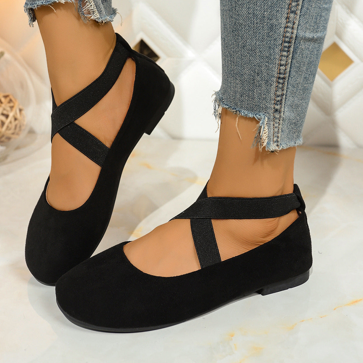 Plus Size Round Toe Flat Bottom Sports And Leisure Women's Shoes
