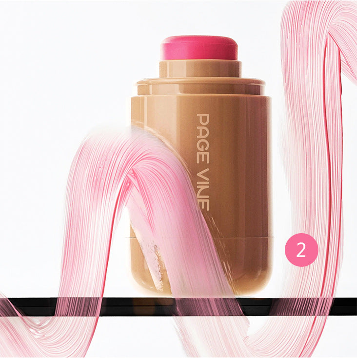 Pocket Blush Stick 6 Color Lip Cheek Water Light Stick