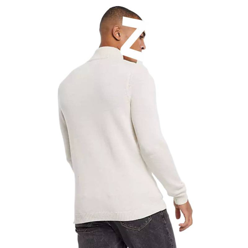 Autumn Winter Casual Business Japanese-Style Slim-Fit Knitted Sweater