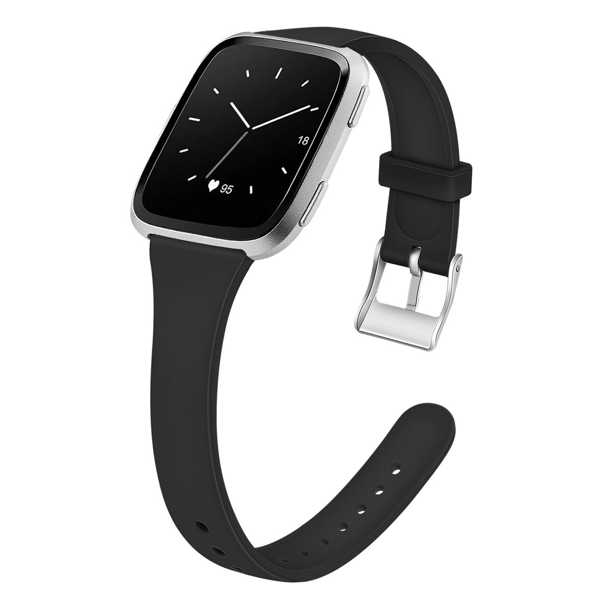 Silicone Strap Smart Watch Shrink Silicone Solid Color Watch Band