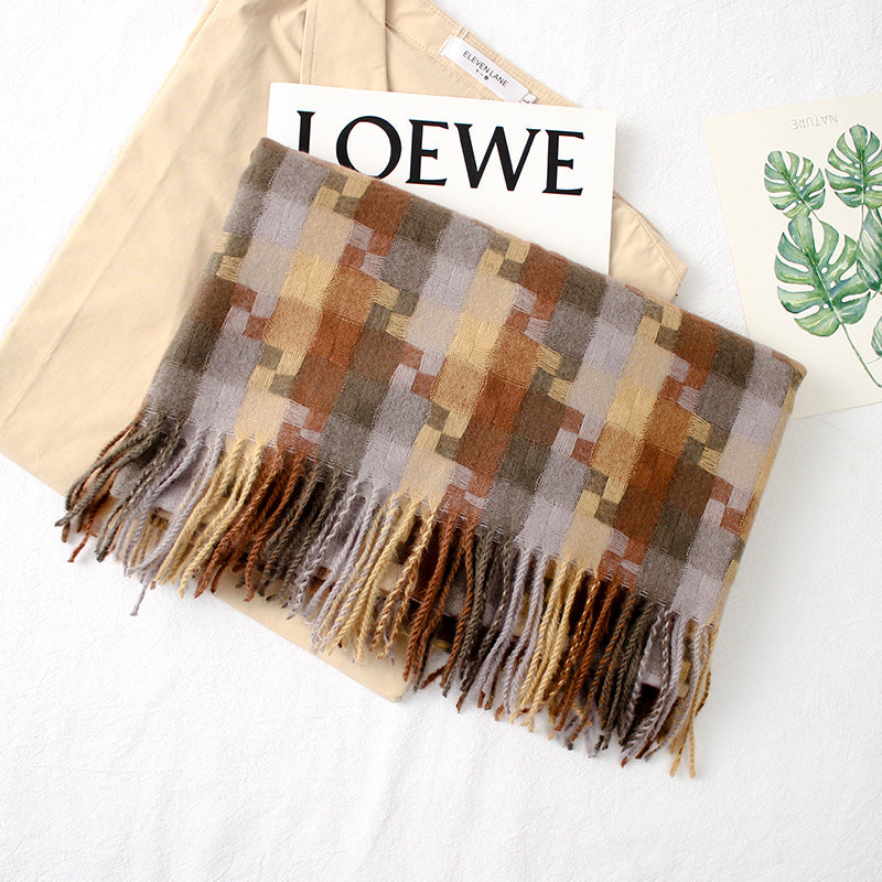 Fashion Imitation Cashmere Warm And Sunscreen Scarf