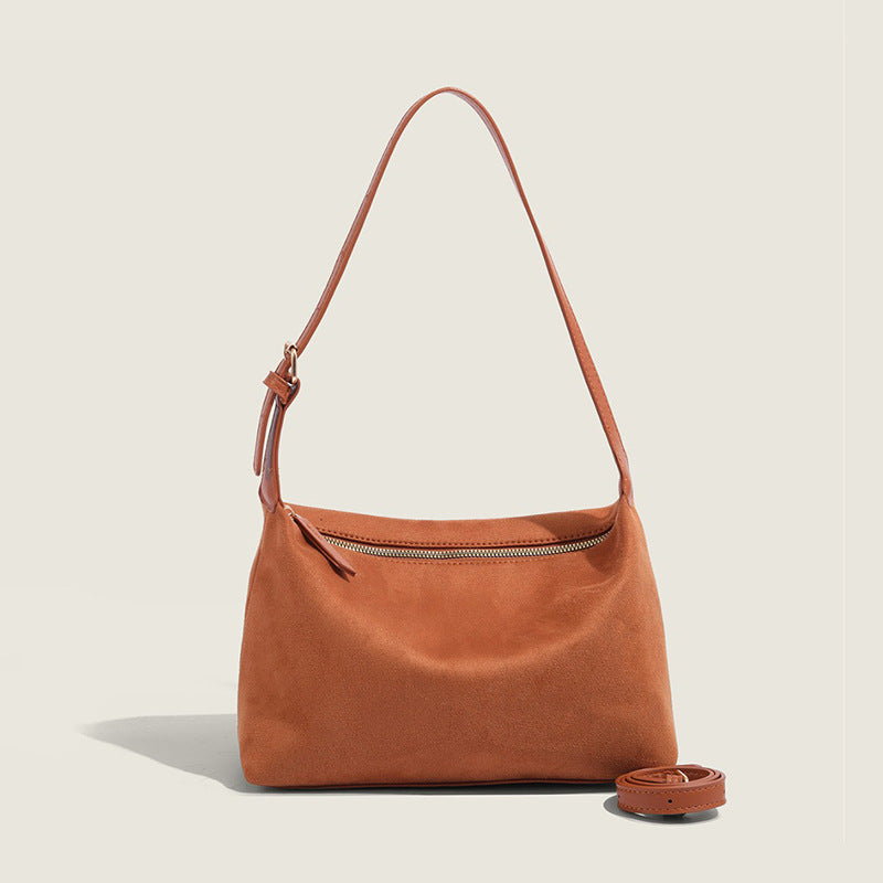 Women's Autumn And Winter New Suede Matte Suede Underarm Bag