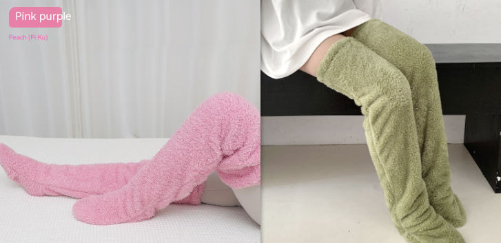 Winter Warm Cold Leg Knee Joint Cold-proof Stockings Home Floor Sleeping Socks