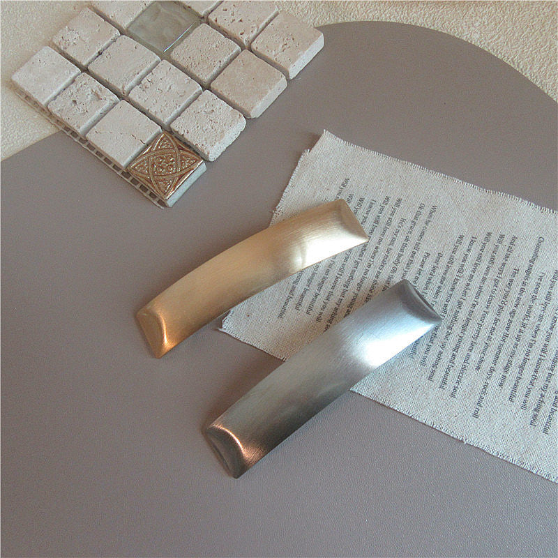 South Korea Chic Cold Wind Graceful Geometric Square Metal Barrettes