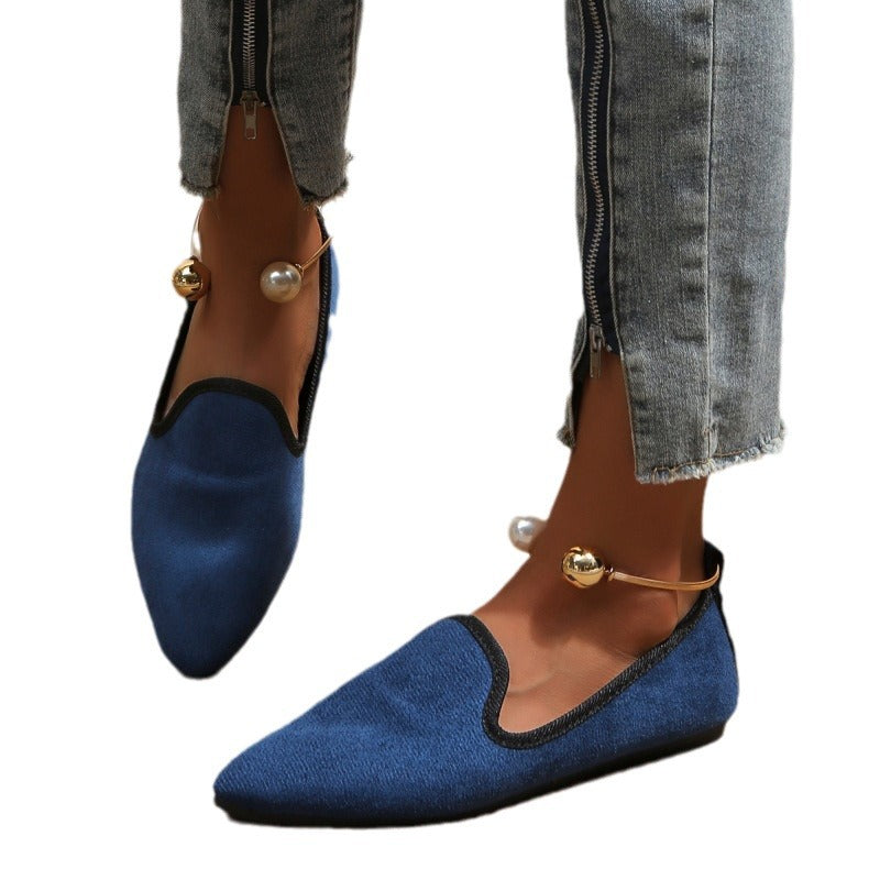 Flat Round Toe Pumps Women's Lazy Fashion All-matching