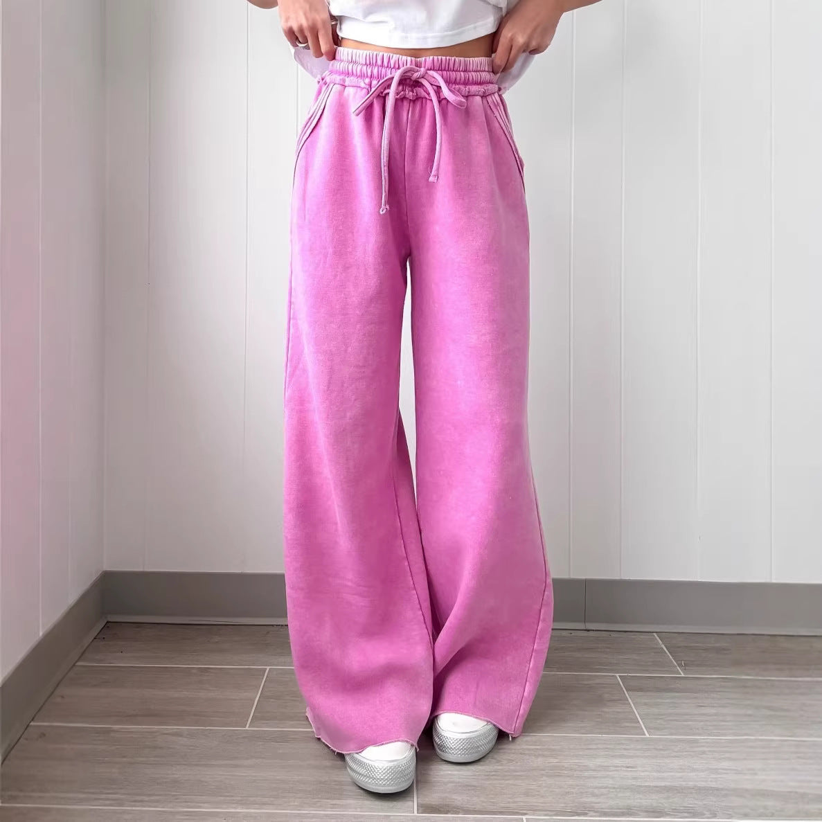 Stylish Minimalist And Relaxed Fit Wide Leg Pants For Women
