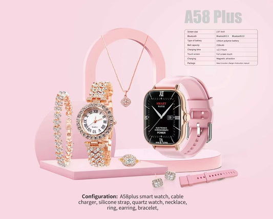 Smartwatch Bluetooth-opkald Puls Blodilt Kvinder