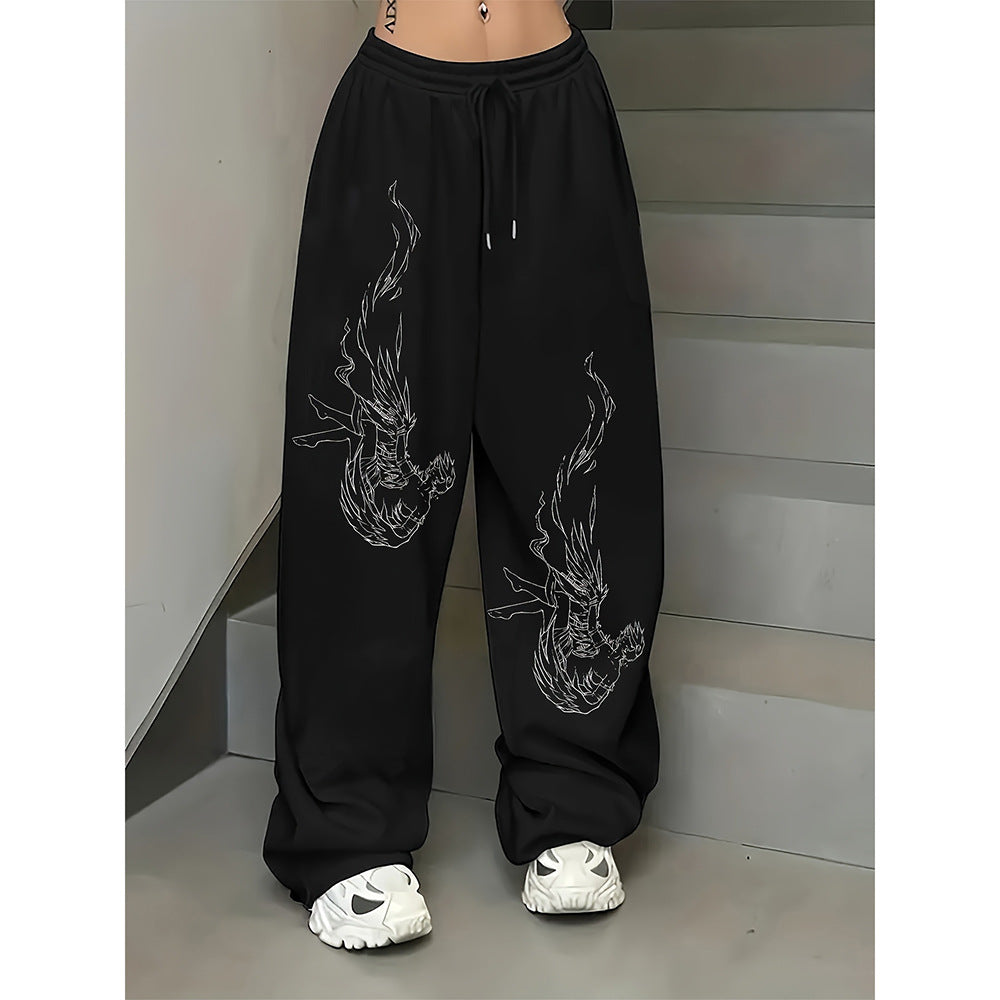 Womens Casual Loose-fitting Straight-legVersatile Long Pants