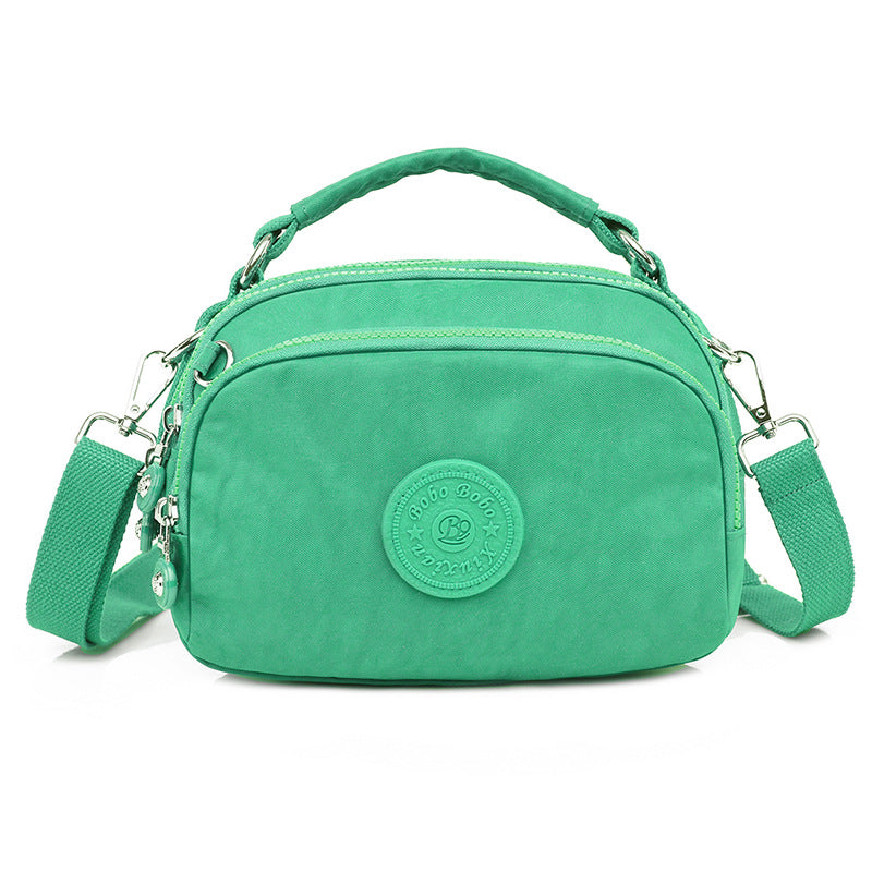 Dame Nylon Pung Tote Partysu Crossbody Taske Mobil Møntpung